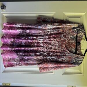 Faded Glory-1X- Purple and Brown Top